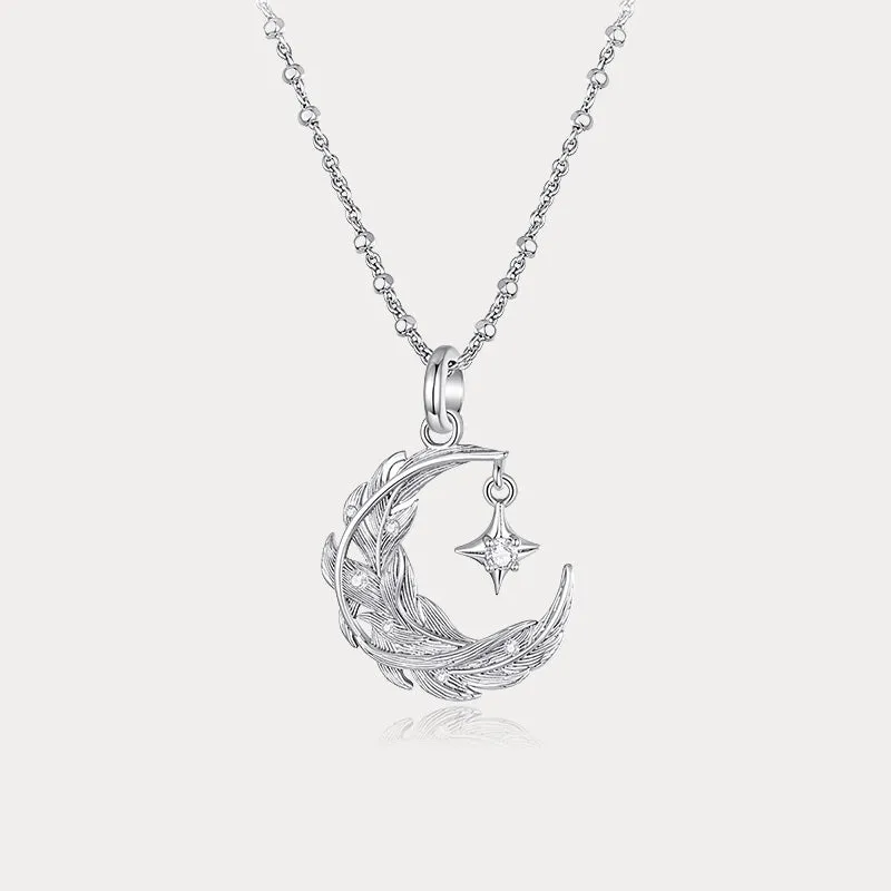 Moon and Star Necklace made by Selenichast