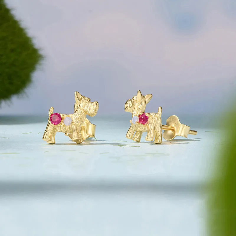 Schnauzer Stud Earrings sold by Selenichast product image thumbnail 4