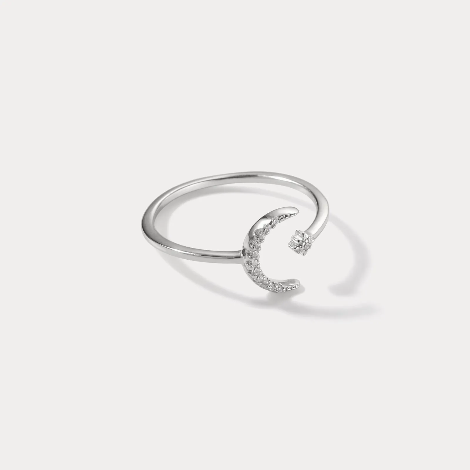 Silver Moon Ring sold by Selenichast product image thumbnail 5
