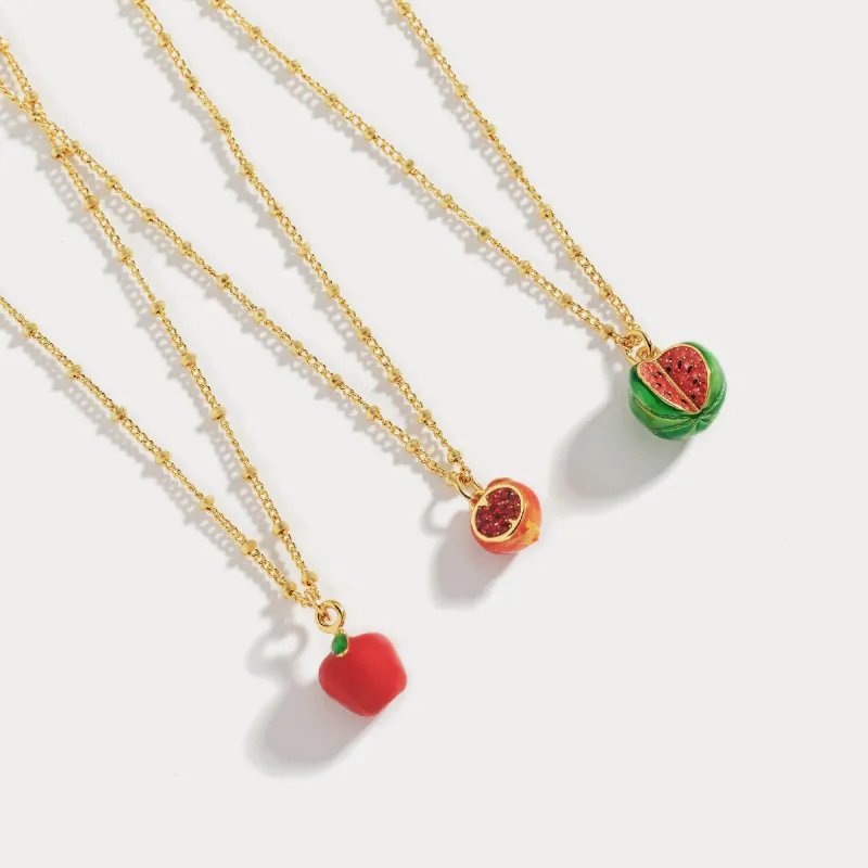 Fruit Enamel Necklace sold by Selenichast