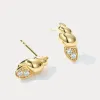 Gold Conch Shell Earrings sold by Selenichast