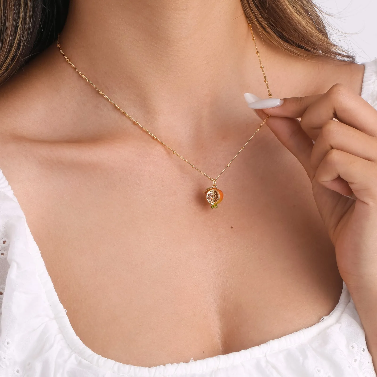 Pomegranate Necklace sold by Selenichast product image thumbnail 3