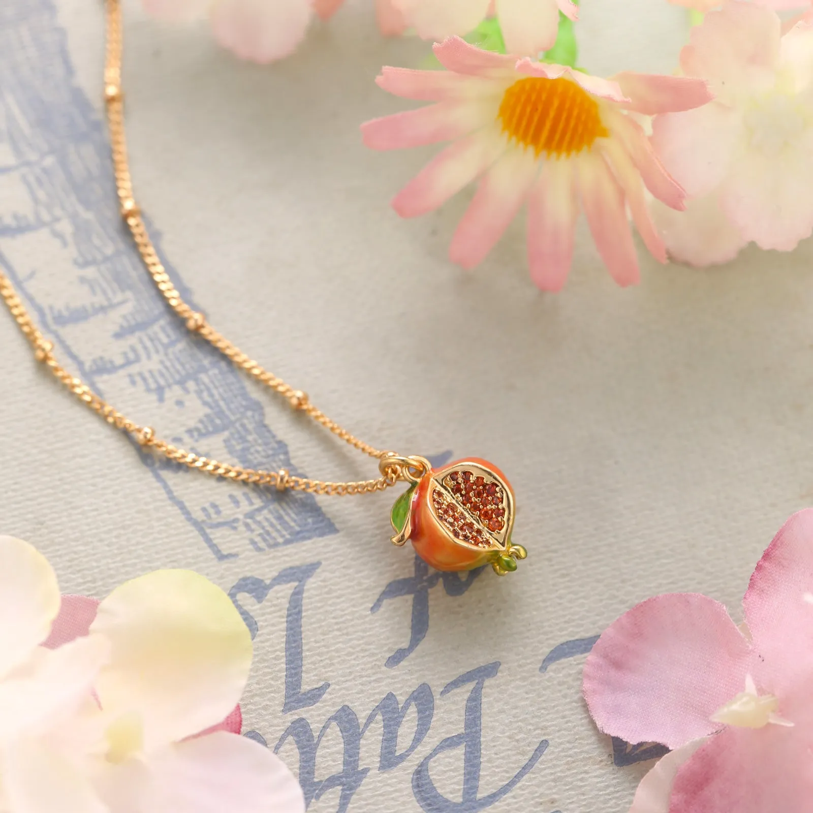 Pomegranate Necklace sold by Selenichast