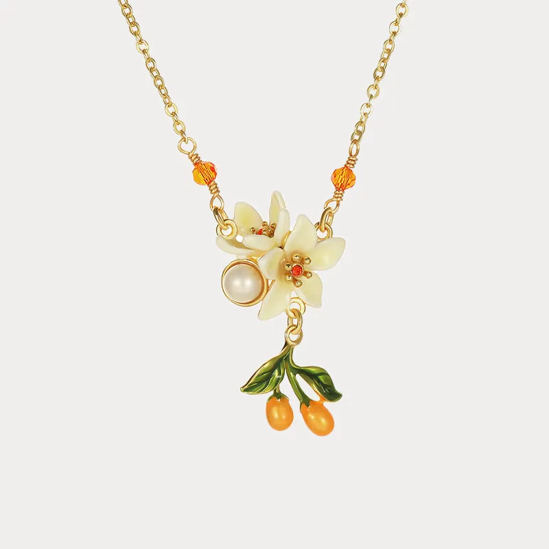 Orange Blossom Necklace sold by Selenichast