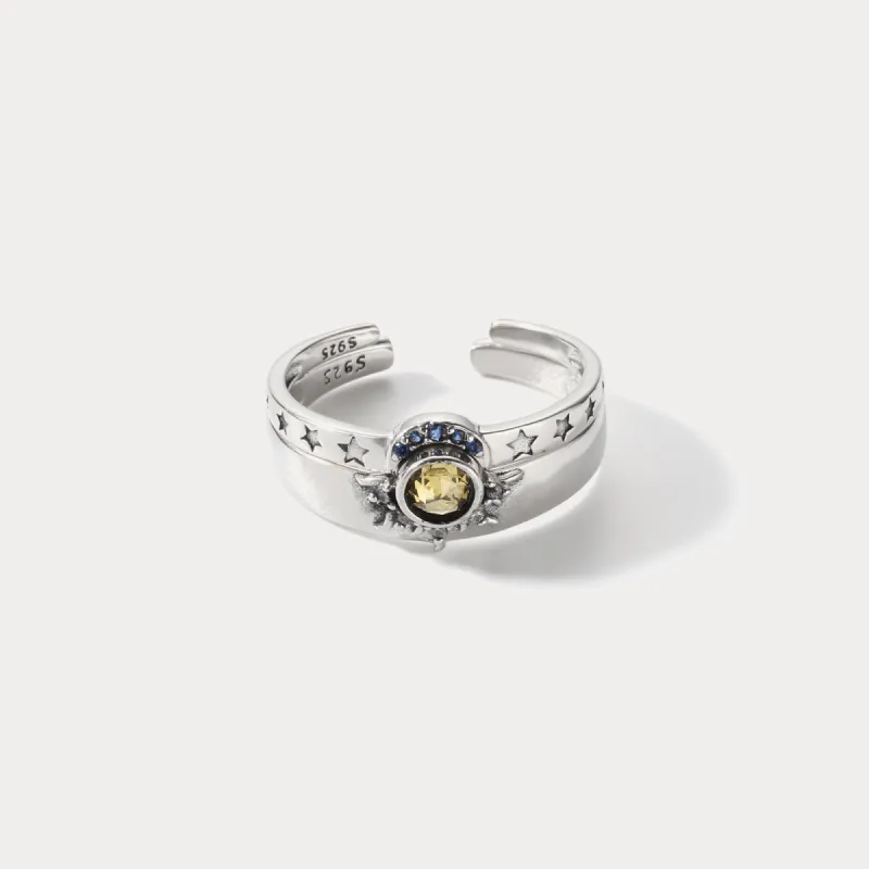 Silver Celestial Trilogy Ring sold by Selenichast