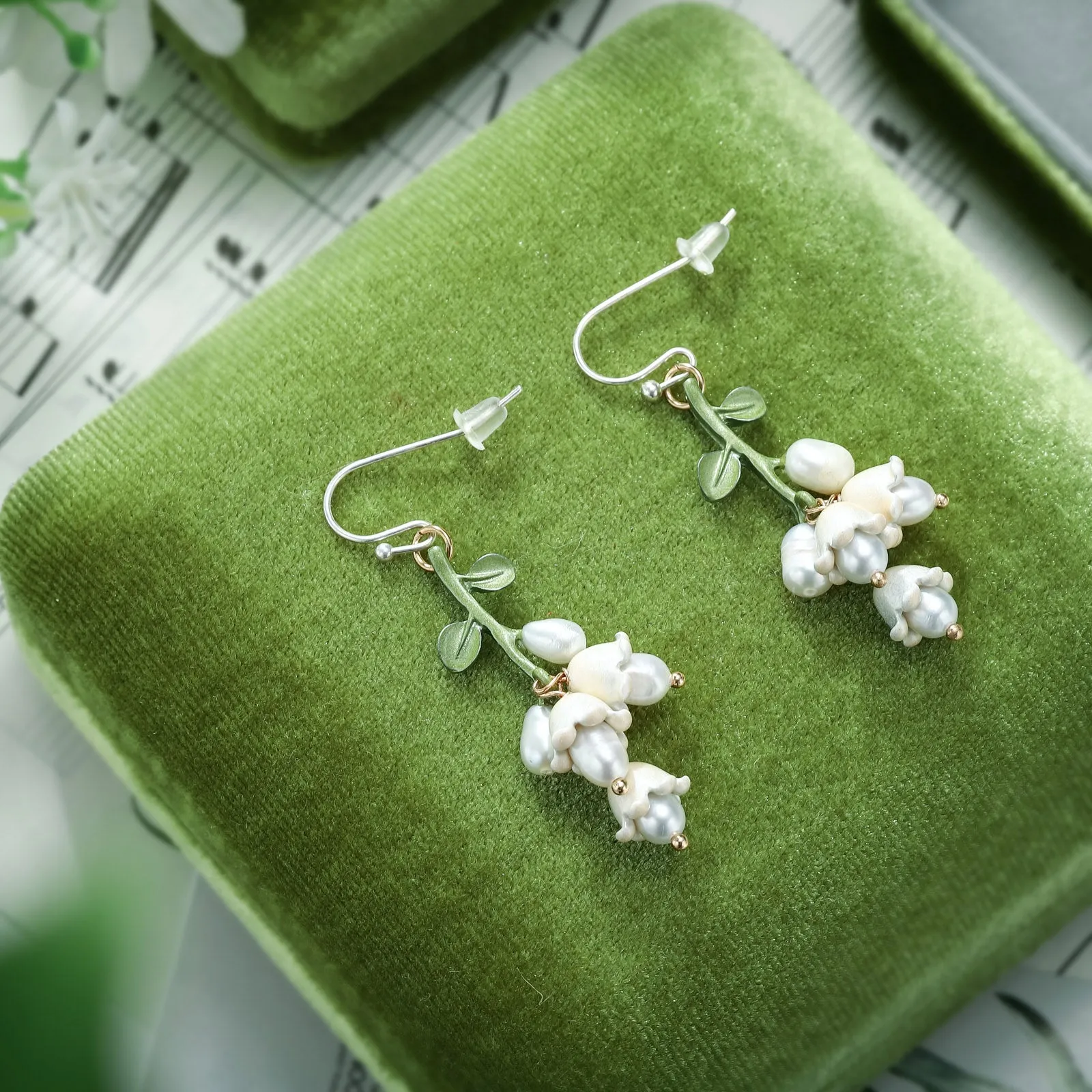 Lily Of The Valley Earrings sold by Selenichast product image thumbnail 3