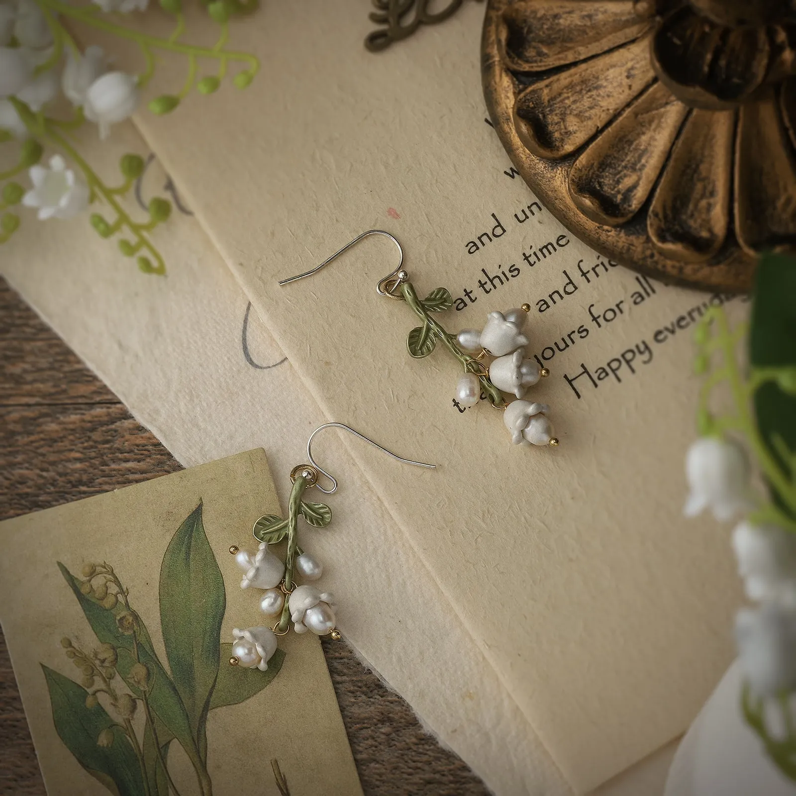 Lily Of The Valley Earrings sold by Selenichast product image thumbnail 2