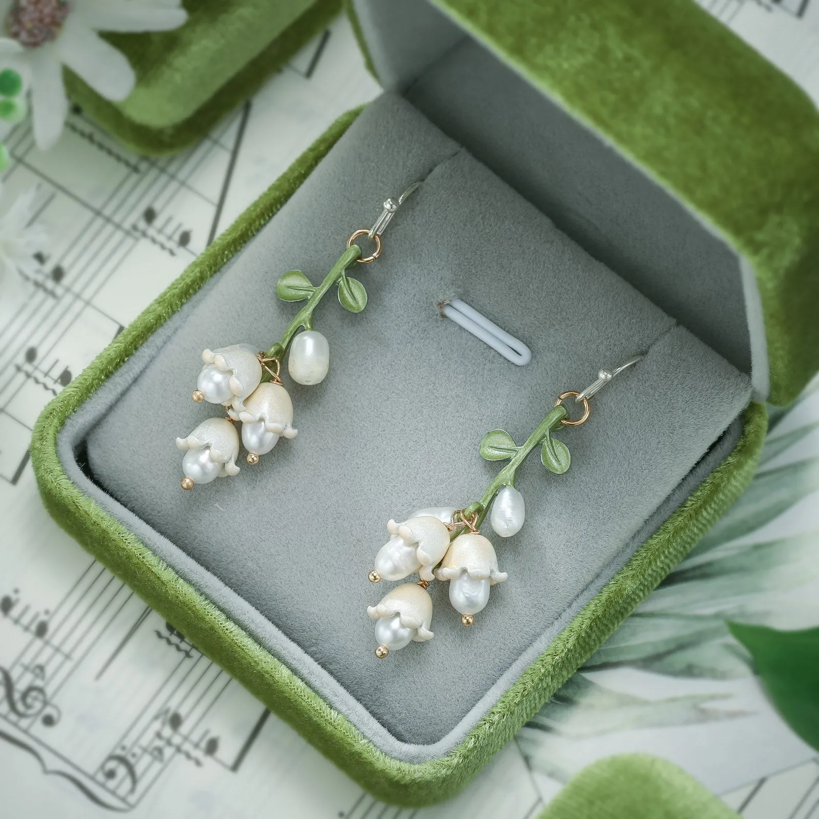 Lily Of The Valley Earrings sold by Selenichast product image thumbnail 4