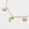 Moon and Star Charm Necklace sold by Selenichast