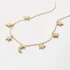 Moon and Star Charm Necklace sold by Selenichast
