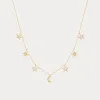 Moon and Star Charm Necklace sold by Selenichast