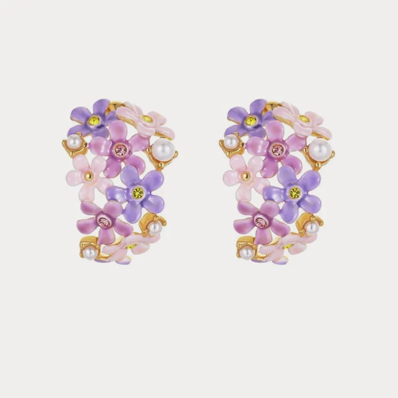 Forget-Me-Not Flowers Earrings sold by Selenichast