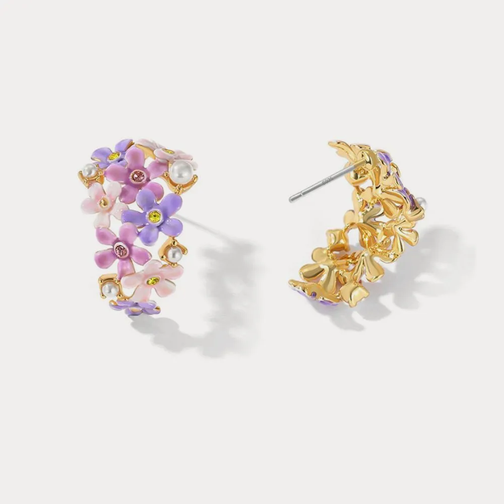 Forget-Me-Not Flowers Earrings sold by Selenichast product image thumbnail 2