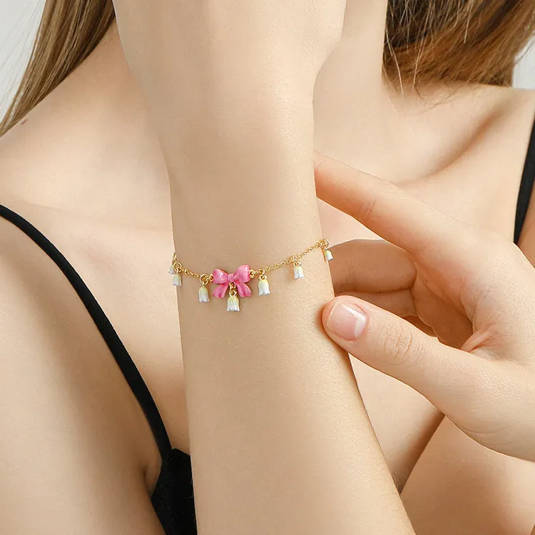 Lily Of The Valley Bowknot Bracelet sold by Selenichast product image thumbnail 3