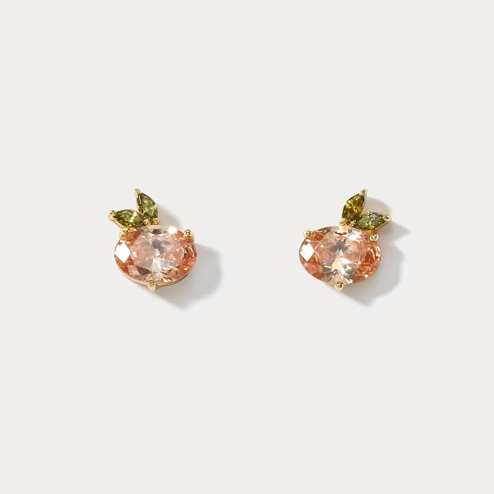 Peach Summer Stud Earrings sold by Selenichast