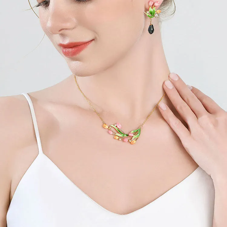 Enamel Tulip Necklace sold by Selenichast product image thumbnail 2