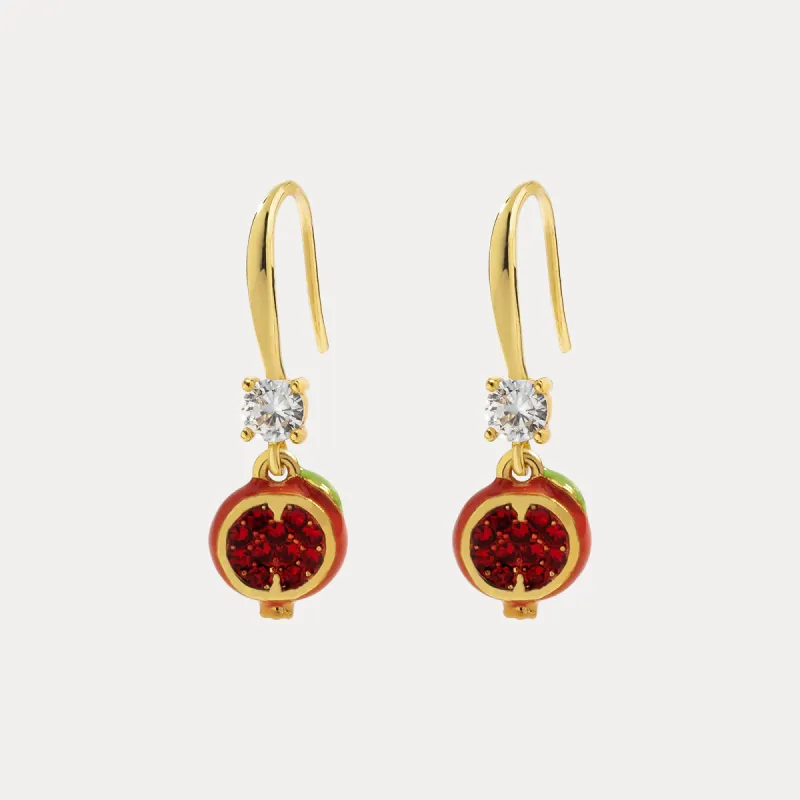Pomegranate Earrings sold by Selenichast