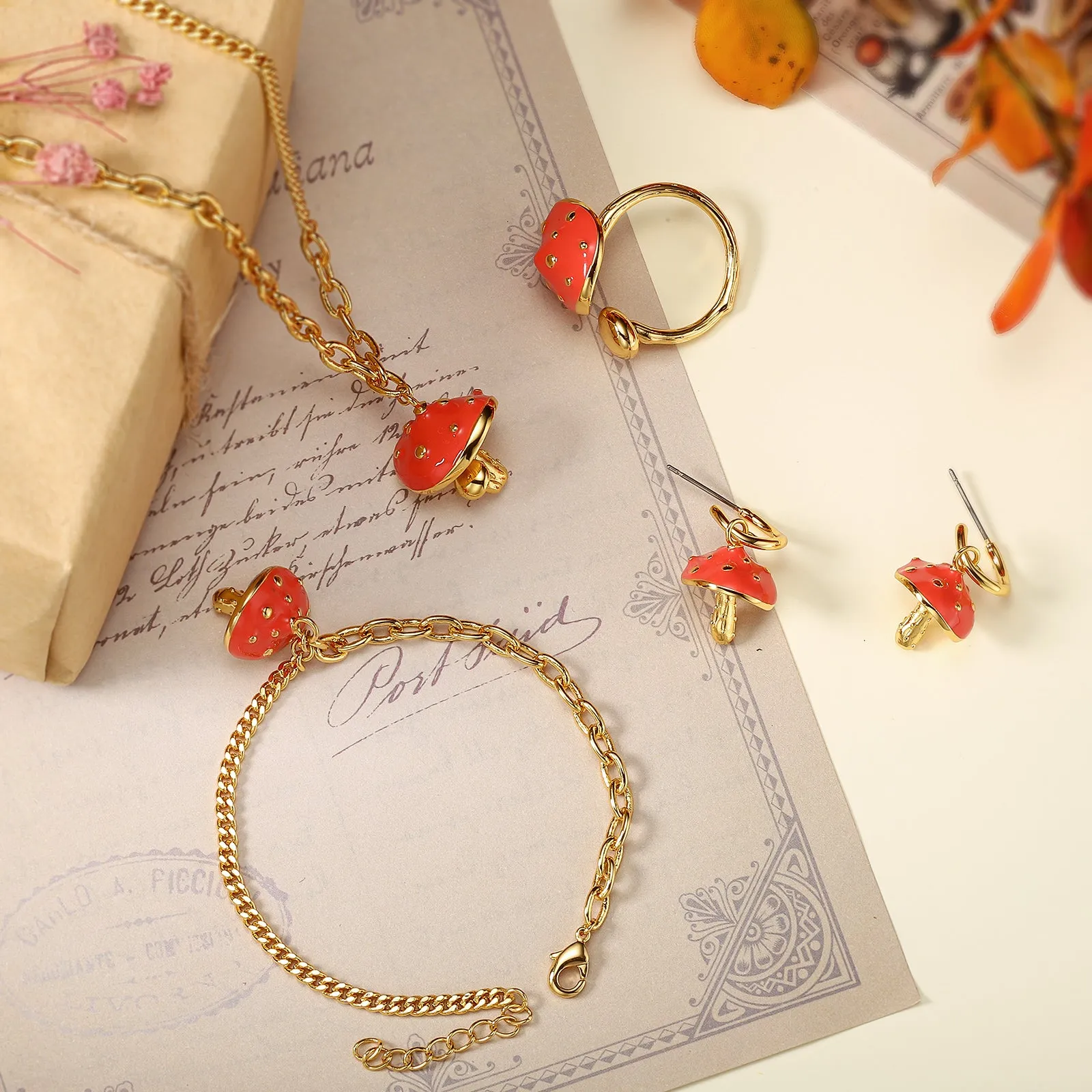 Mushroom Bracelet sold by Selenichast product image thumbnail 5