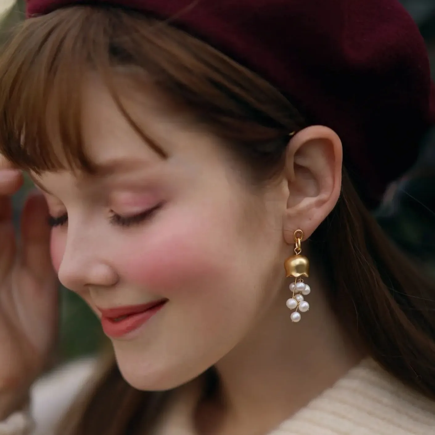 Lily Of The Valley Earrings sold by Selenichast