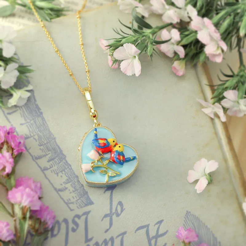 Memorial Box Heart Locket necklace sold by Selenichast