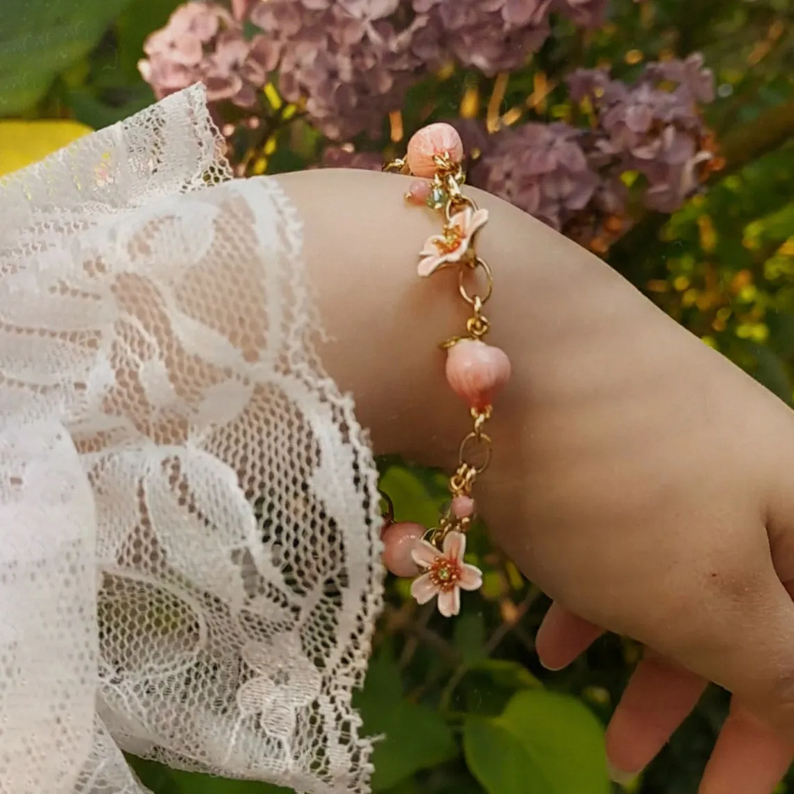 Peach Blossom Bracelet sold by Selenichast product image thumbnail 5