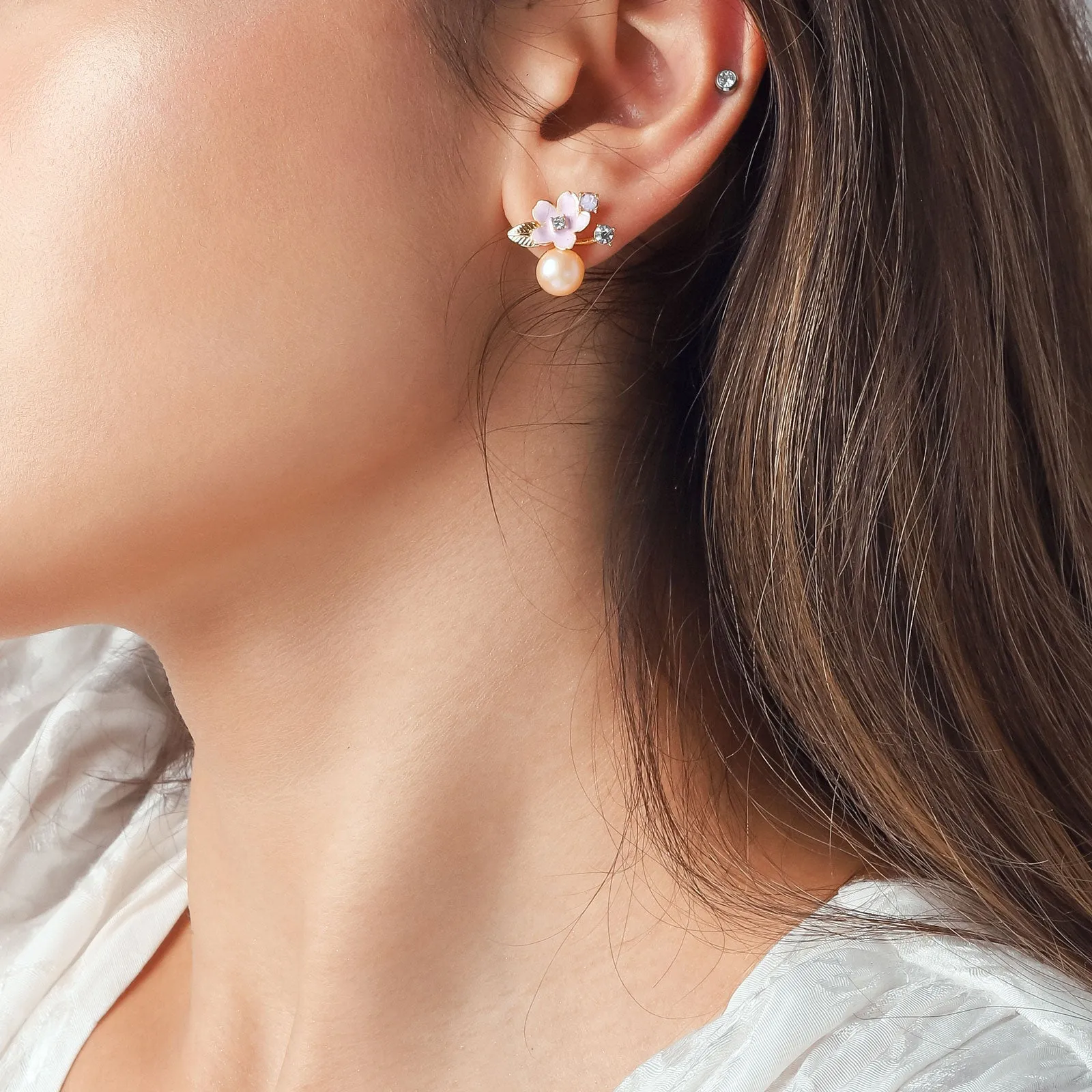 Sakura Pearl Earrings sold by Selenichast product image thumbnail 3
