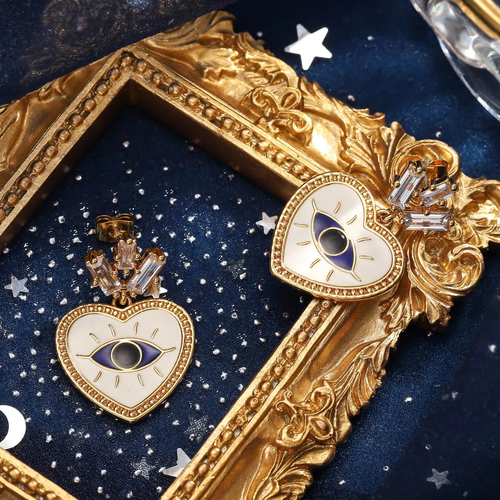 Evil Eye Earrings sold by Selenichast product image thumbnail 3