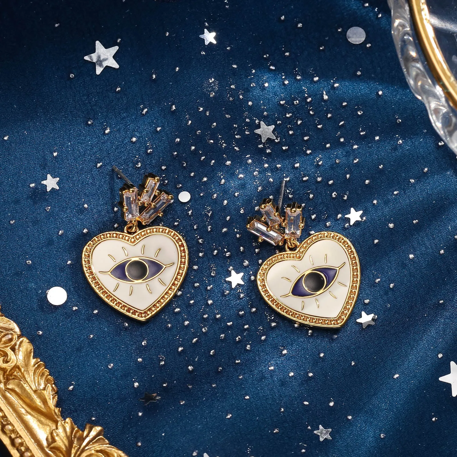 Evil Eye Earrings sold by Selenichast product image thumbnail 2