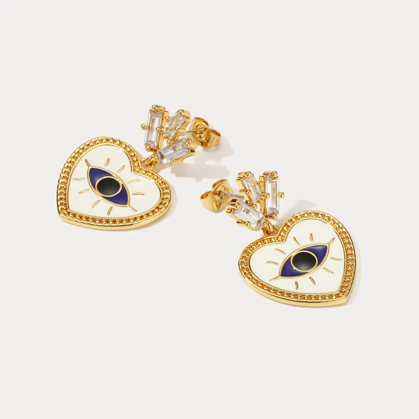 Evil Eye Earrings sold by Selenichast product image thumbnail 5