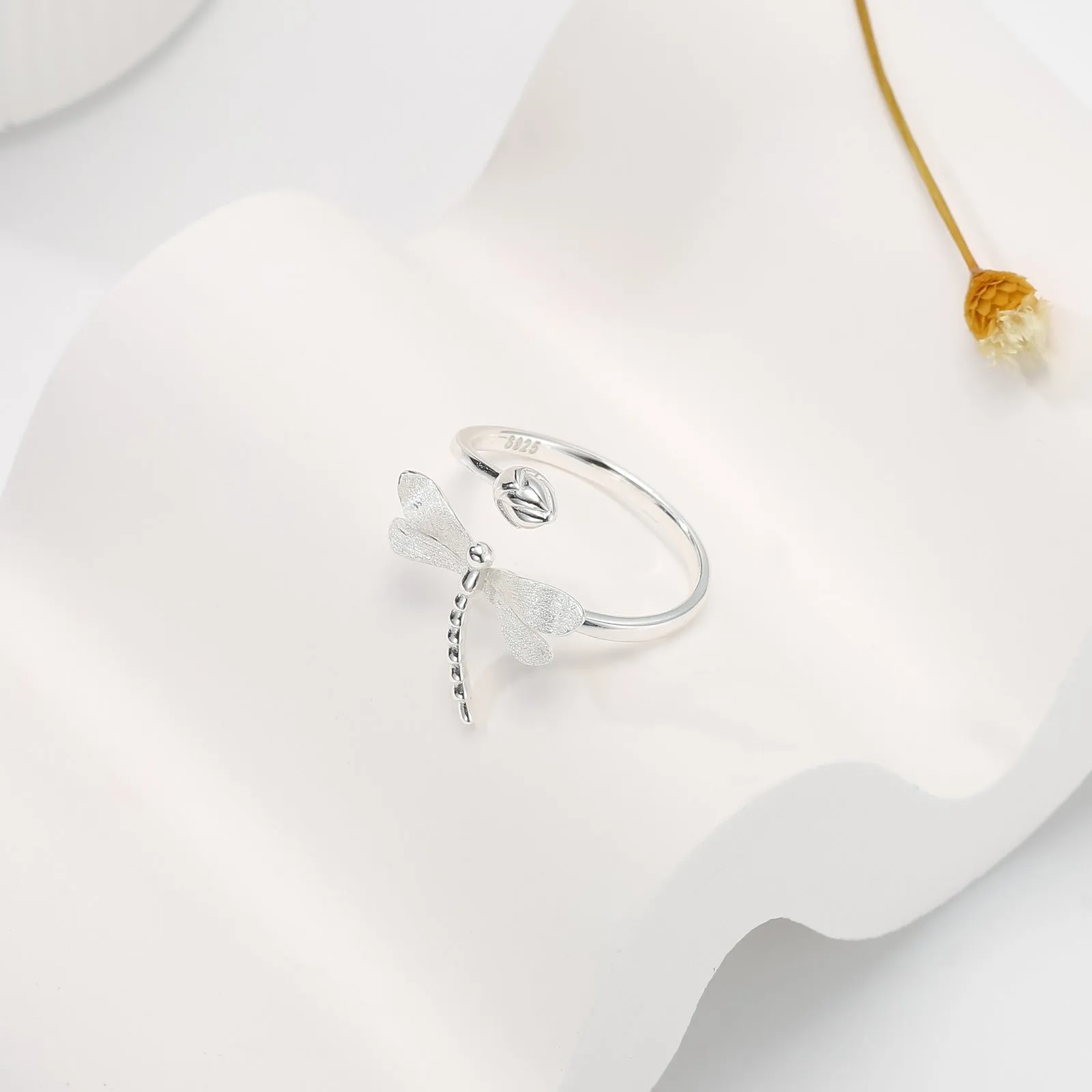 Dragonfly & Lotus Bud Ring sold by Selenichast product image thumbnail 3