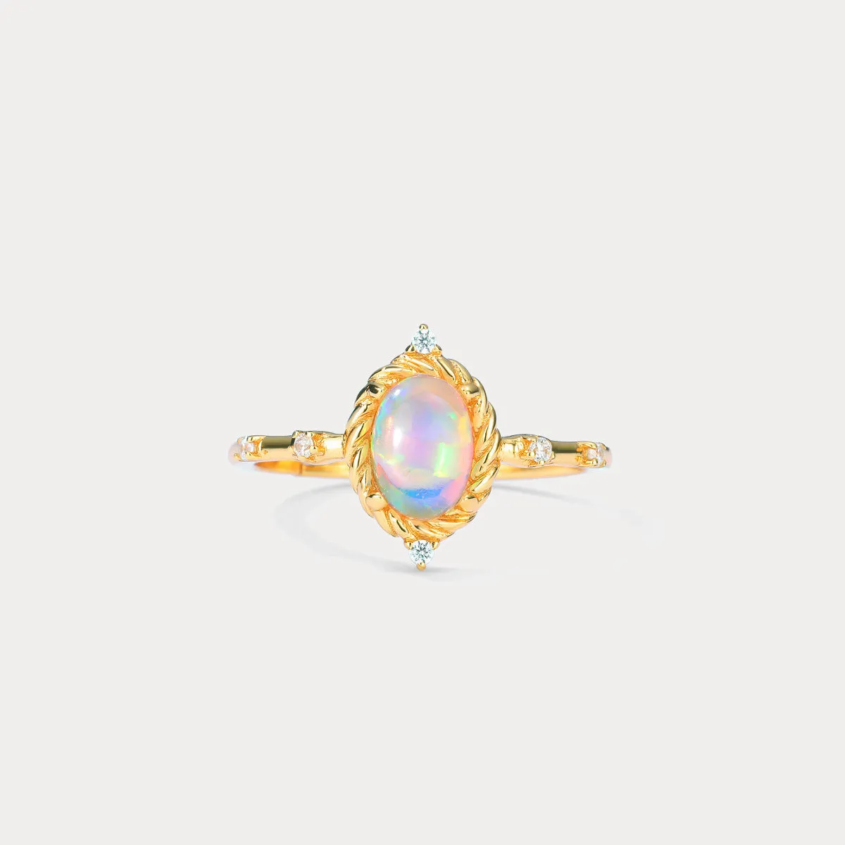 Opal Diamond Ring sold by Selenichast product image thumbnail 4