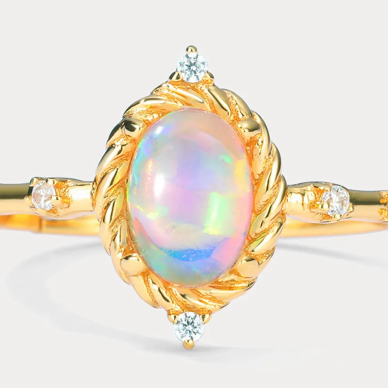 Opal Diamond Ring sold by Selenichast product image thumbnail 2