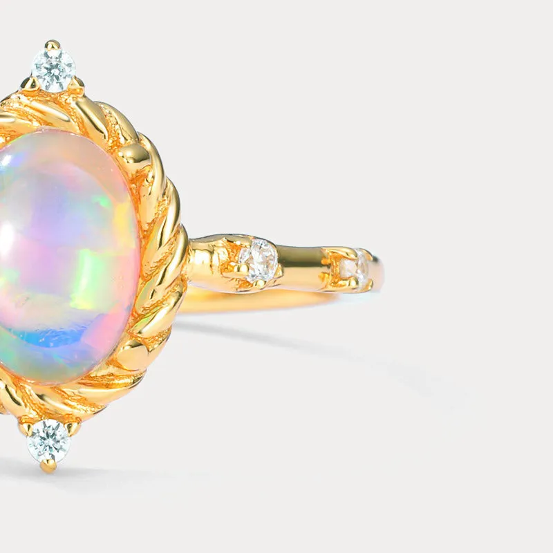 Opal Diamond Ring sold by Selenichast product image thumbnail 3