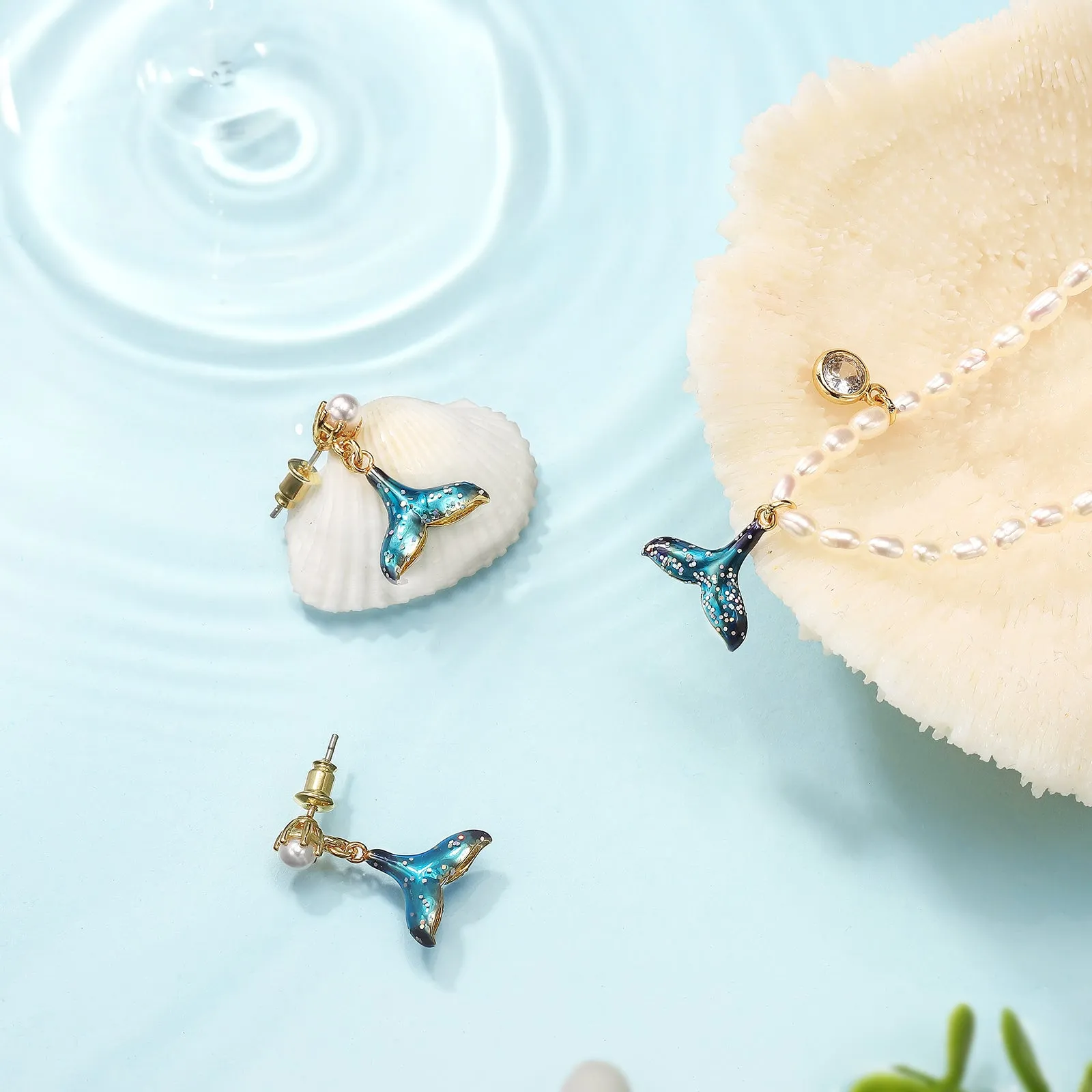 Mermaid Tail Earrings sold by Selenichast product image thumbnail 2