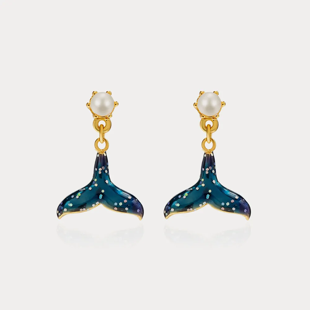 Mermaid Tail Earrings sold by Selenichast