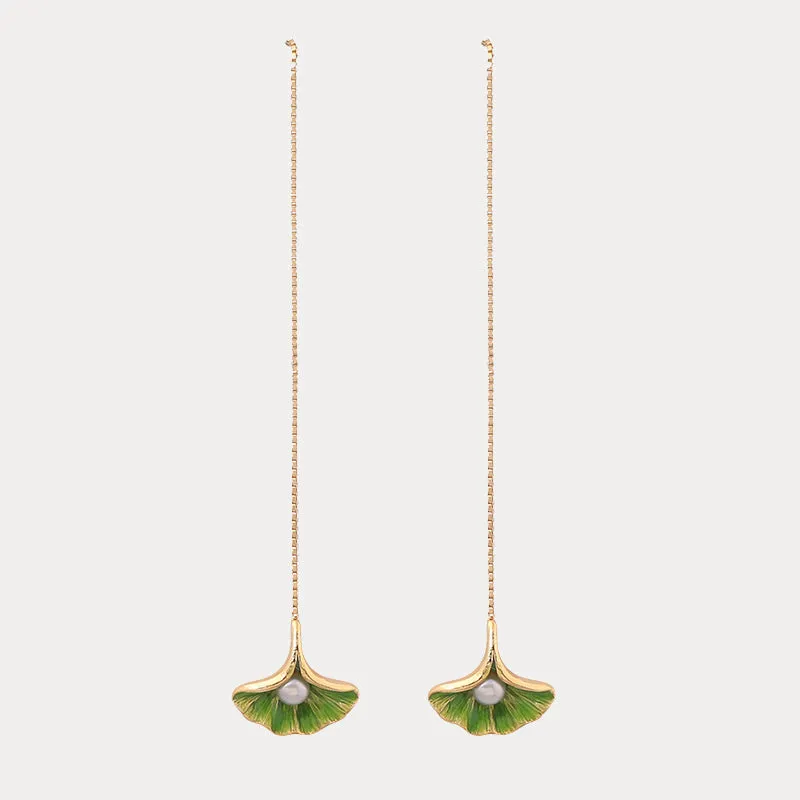 Ginkgo Leaf Earrings sold by Selenichast