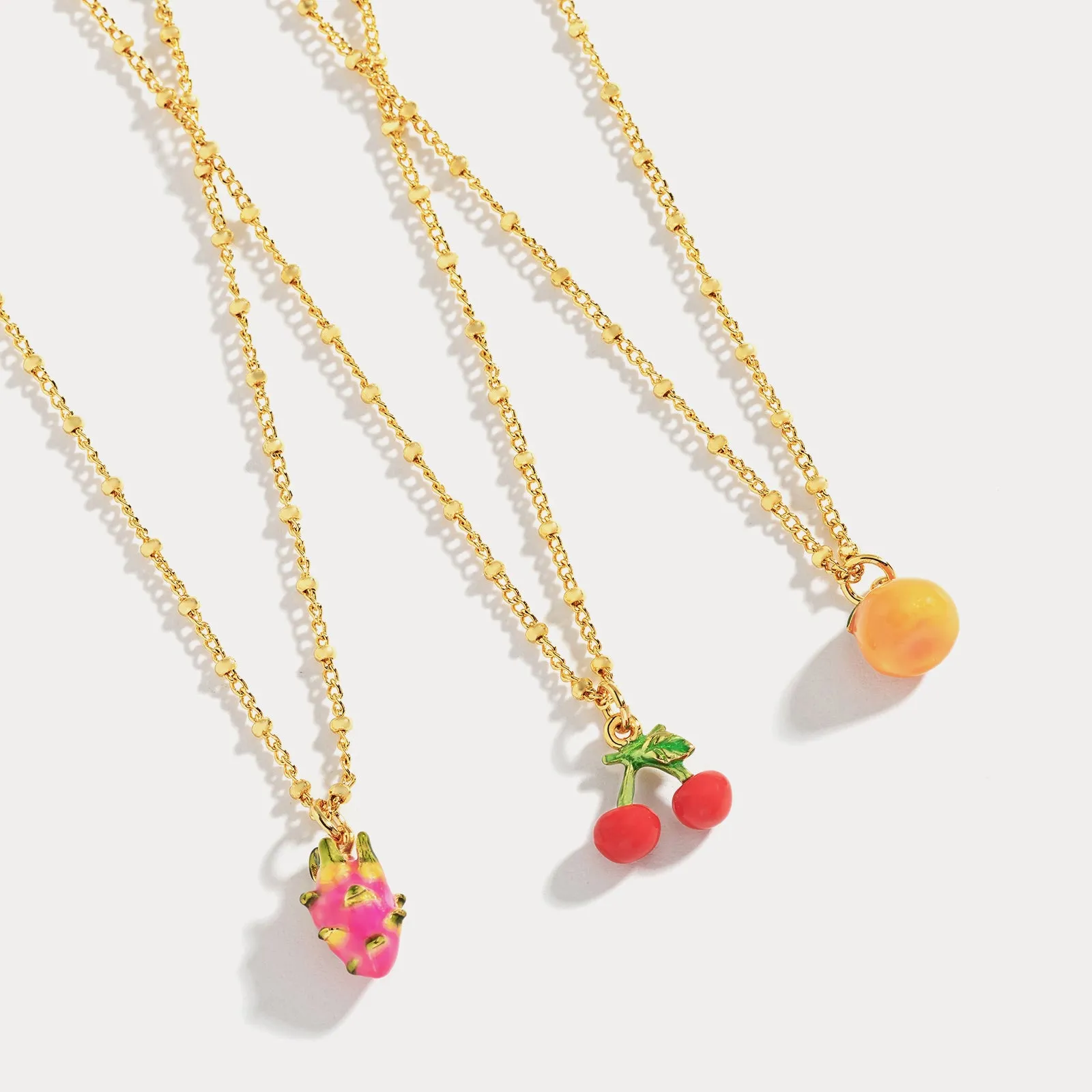 Orange Enamel Necklace sold by Selenichast product image thumbnail 2