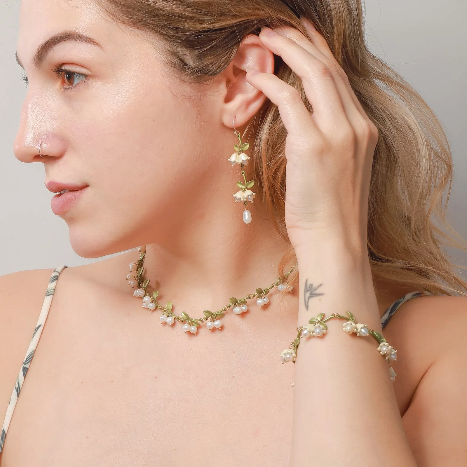 Lily Of The Valley Earrings sold by Selenichast product image thumbnail 3