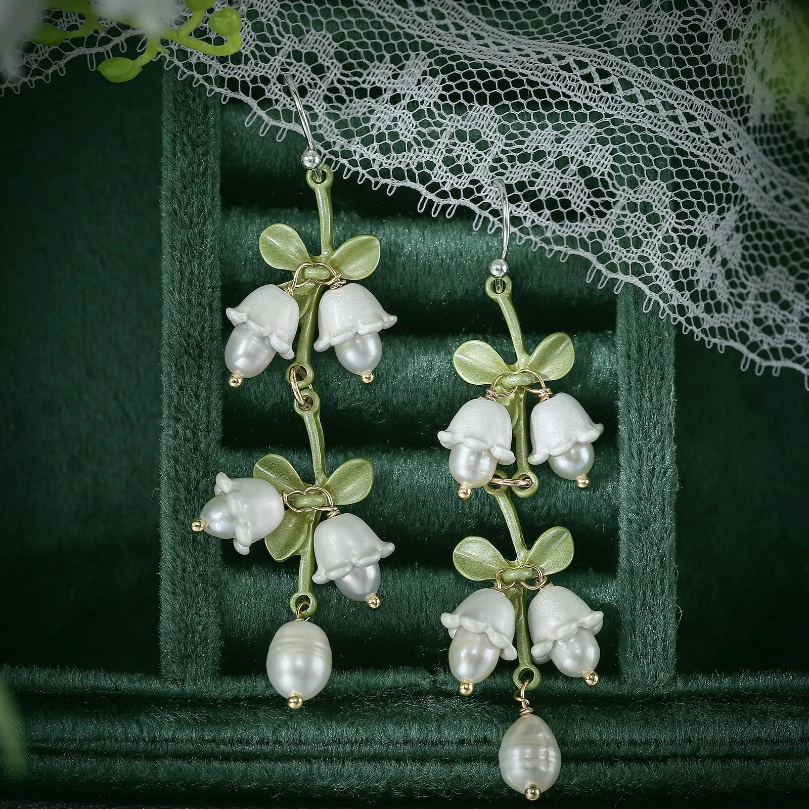 Lily Of The Valley Earrings sold by Selenichast product image thumbnail 2