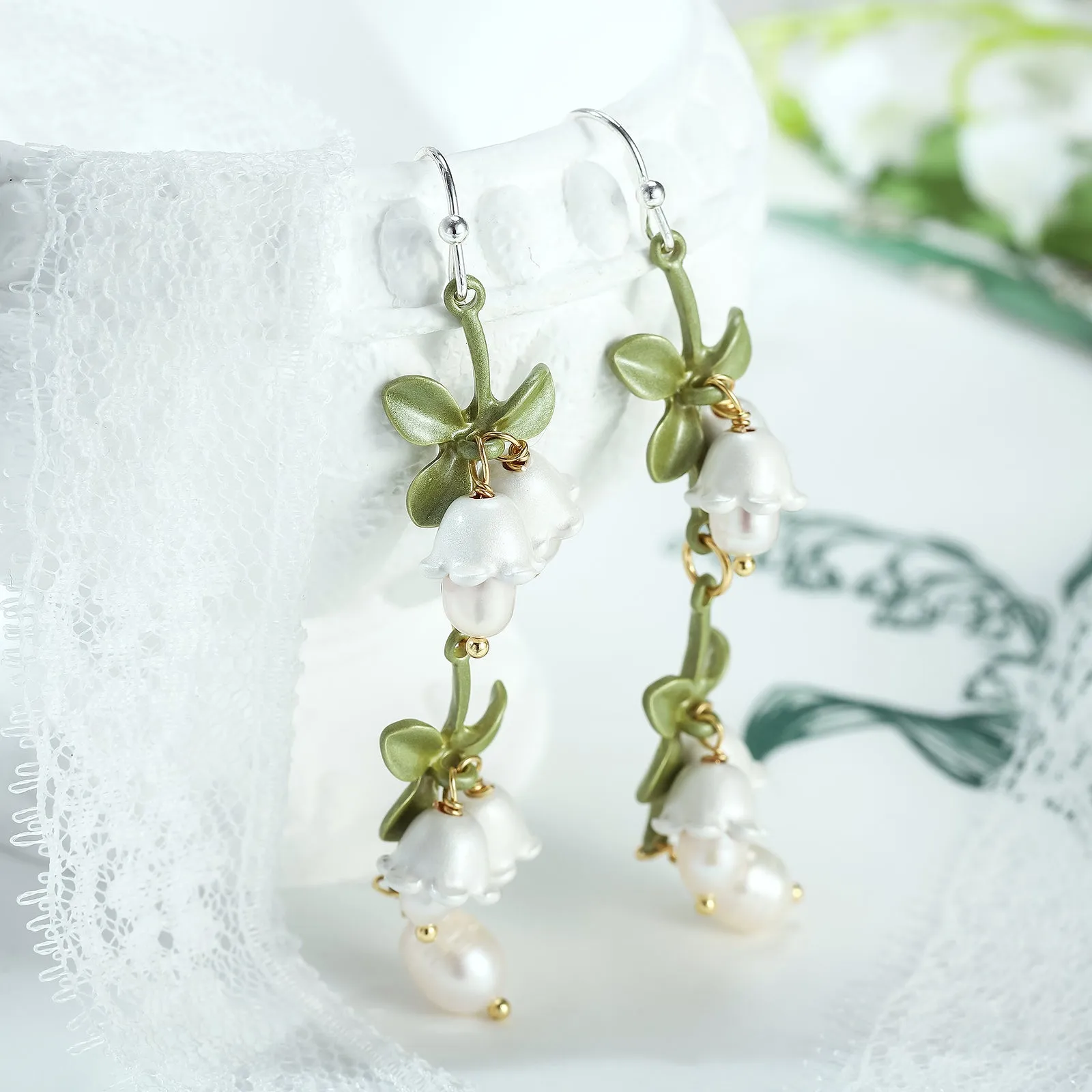 Lily Of The Valley Earrings sold by Selenichast product image thumbnail 4