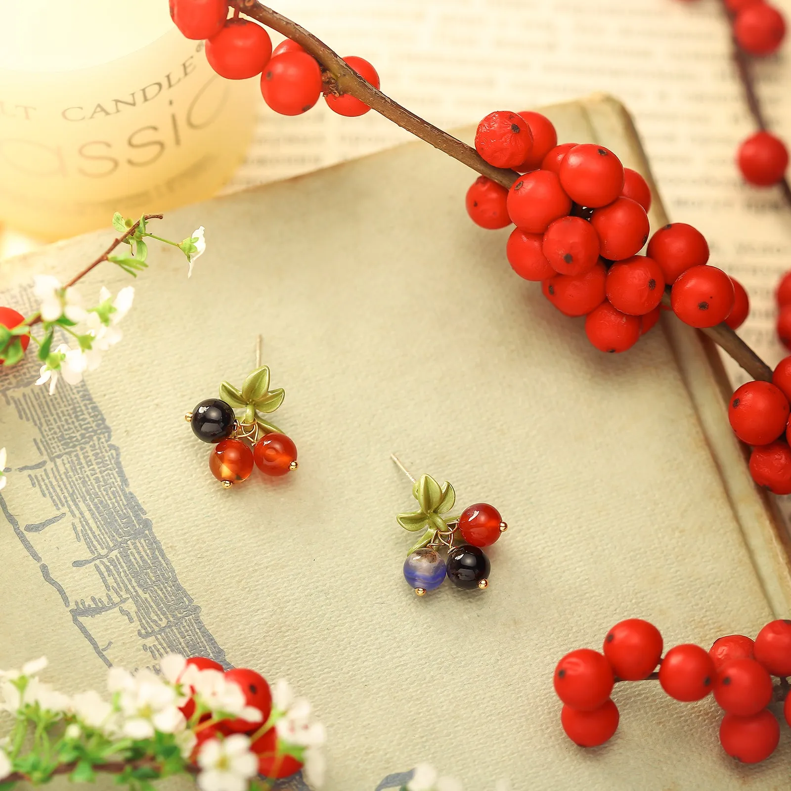 Multi Berry Earrings sold by Selenichast product image thumbnail 4