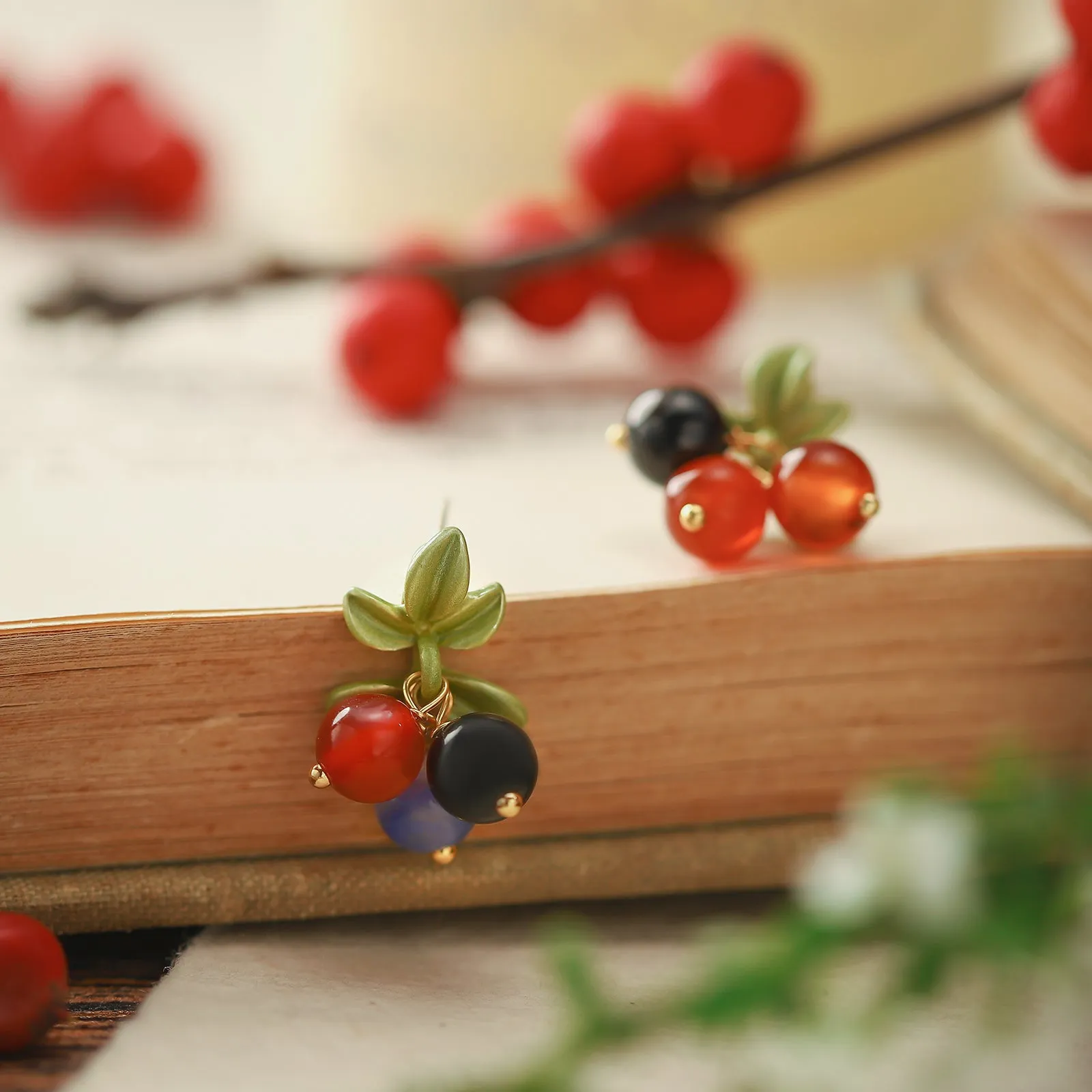 Multi Berry Earrings sold by Selenichast product image thumbnail 2