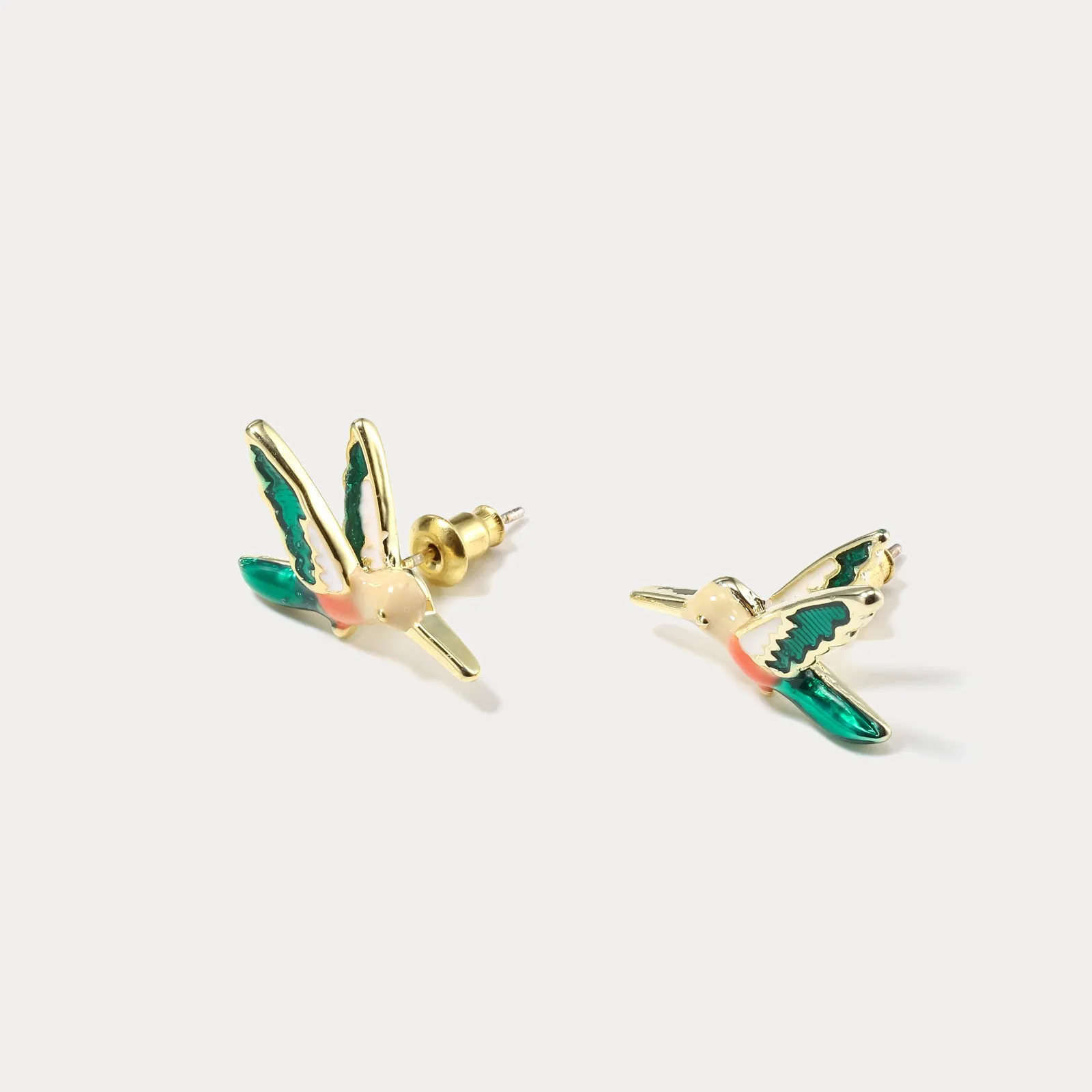 Hummingbird Stud Earrings sold by Selenichast product image thumbnail 4