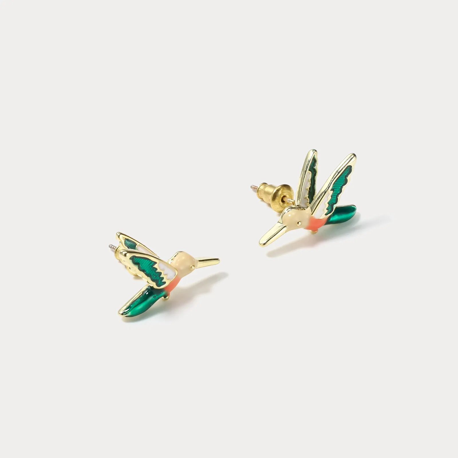 Hummingbird Stud Earrings sold by Selenichast product image thumbnail 3