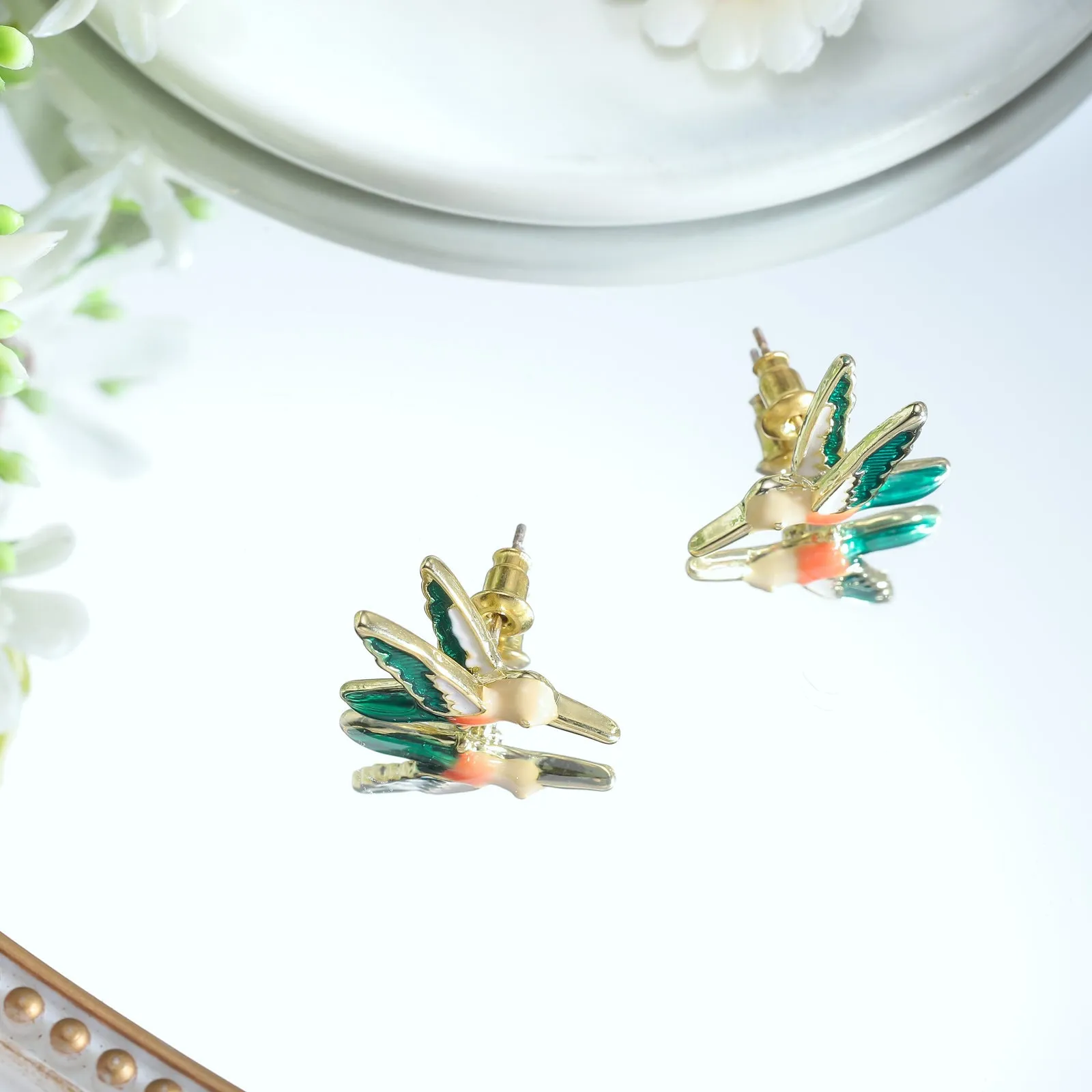 Hummingbird Stud Earrings sold by Selenichast product image thumbnail 2