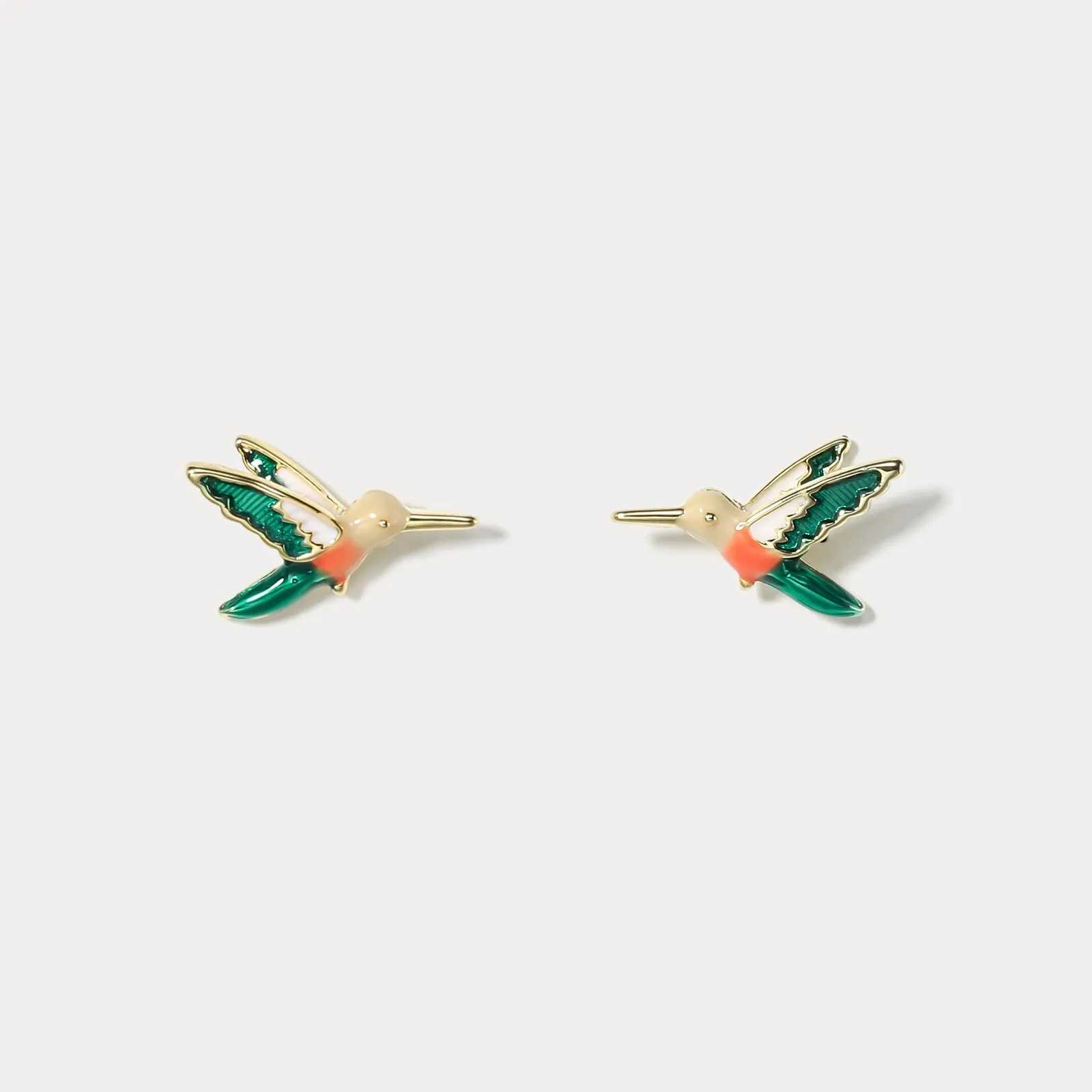 Hummingbird Stud Earrings sold by Selenichast