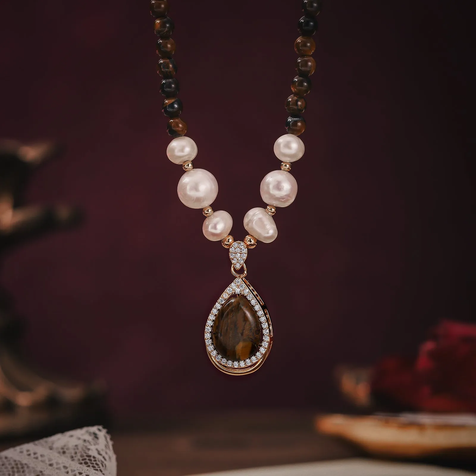 Pearl Bead Necklace sold by Selenichast product image thumbnail 4