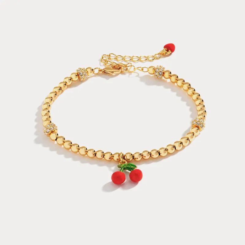 Cherry Enamel Bracelet sold by Selenichast