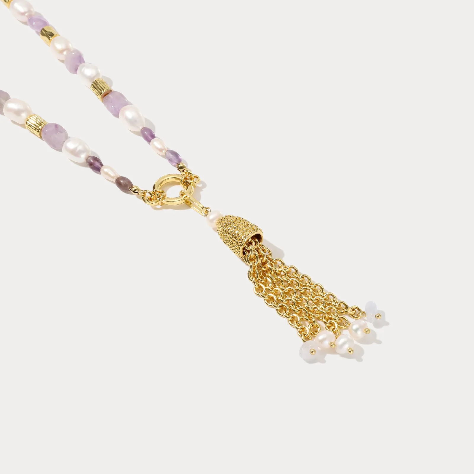 Pearl Tassel Necklace sold by Selenichast product image thumbnail 5