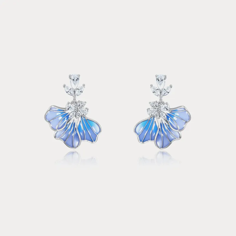 Iris Flower Earrings sold by Selenichast
